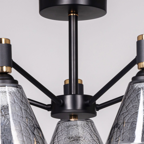 Люстра на штанге с лампочками DeMarkt 635011205+Lamps 