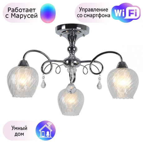 Люстра с поддержкой Маруси потолочная Omnilux OML-53607-03-M 