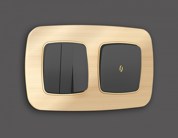 Клавиша для выключателя одноклавишного c подсветкой Ambrella Volt OMEGA OP9020 