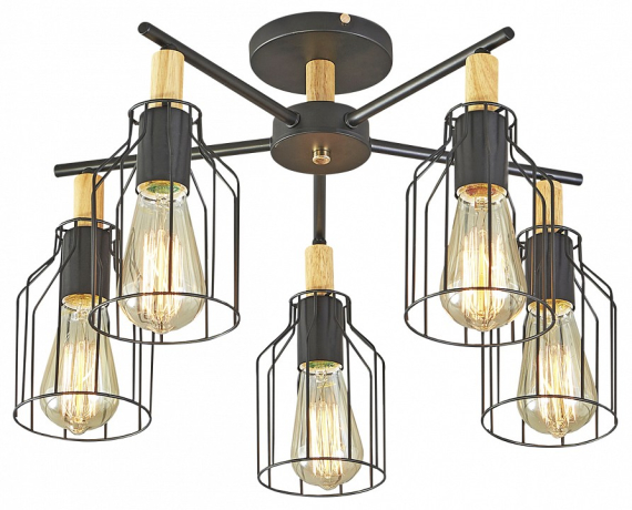 Люстра на штанге Escada Texas 469/5PL Black 