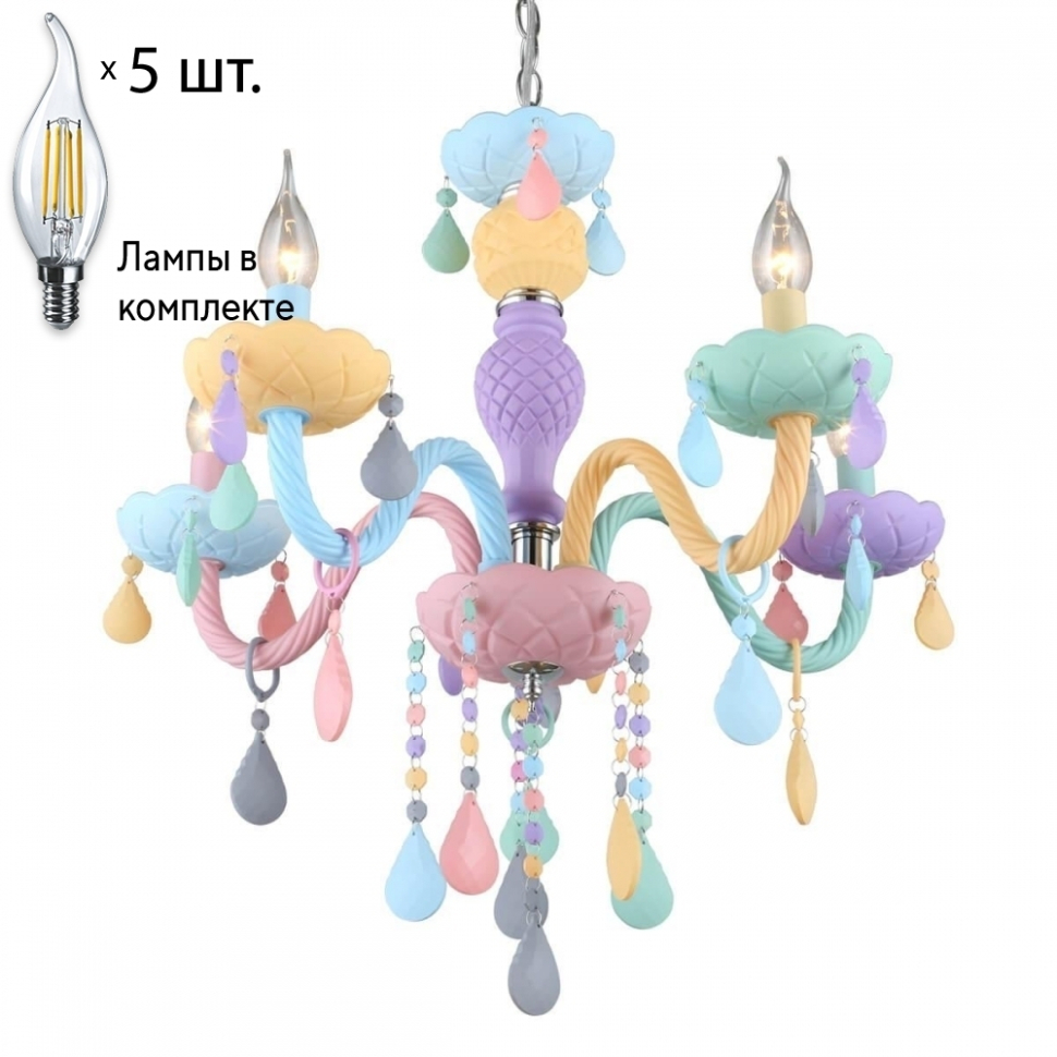 Люстра подвесная с лампочками Omnilux OML-65803-05Lamps 17210₽