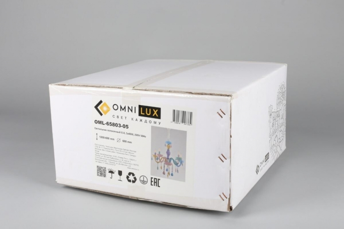 Люстра подвесная с лампочками Omnilux OML-65803-05+Lamps 