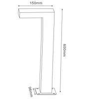 28851/60/30 Уличный светодиодный фонарный столб Lucide Texas