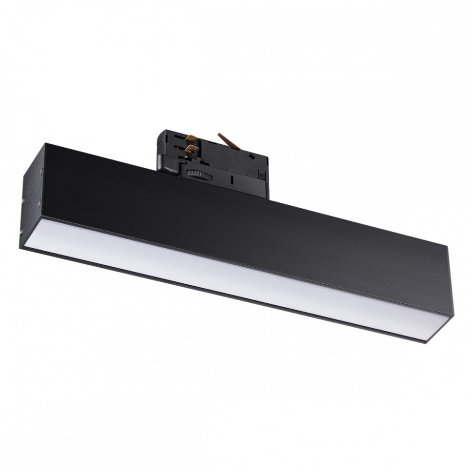 Трехфазный LED светильник 18W 4000К для трека Iter Novotech 358853, цвет черный - фото 1