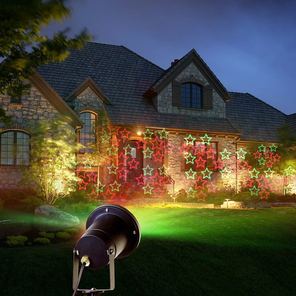 Лазерный проектор для улицы и дома (зелёный и красный) Vegas 55132 проектор
