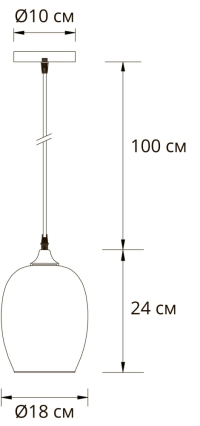 Подвесной светильник с лампочкой Arte lamp A4344SP-1PB+Lamps