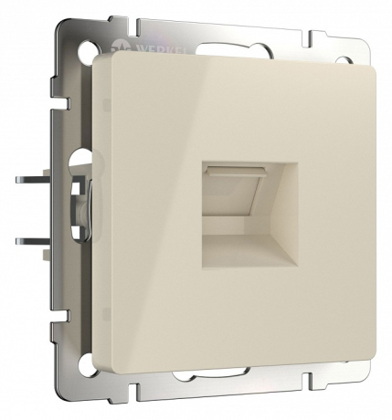 Розетка Ethernet RJ-45 без рамки Werkel слоновая кость W1181003