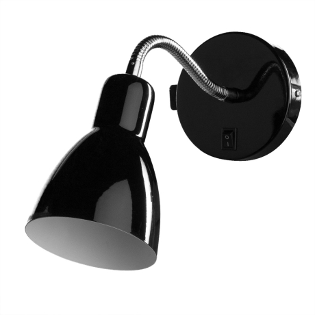 Спот с лампочкой Arte lamp A1408AP-1BK+Lamps 