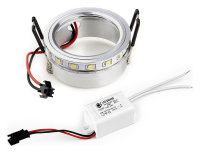 Встраиваемый светильник с LED подсветкой  и драйвером Ambrella light 102 LED SET STEP+DRIVER (AL 4200K с бортом)