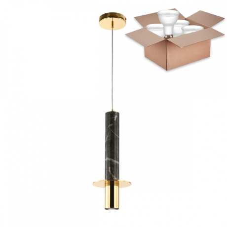 Подвесной светильник  с лампочкой Favourite Rocky 2746-1P+Lamps Gu10 