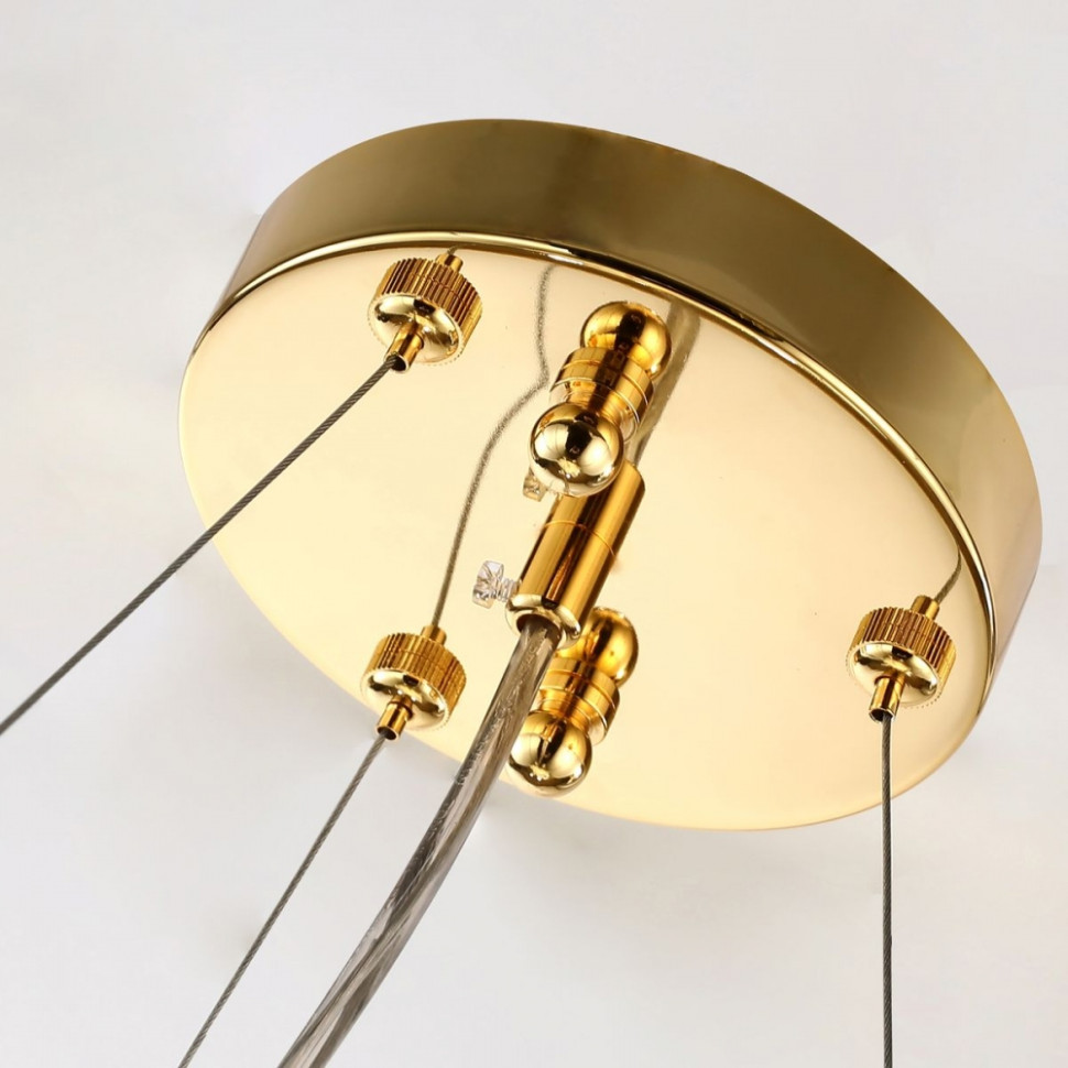 Люстра с лампочками, подвесная, комплект от Lustrof. №279828-617419, цвет золото - фото 3