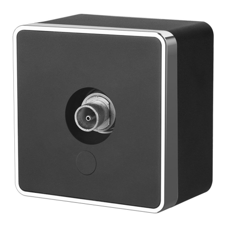 ТВ-розетка без рамки Werkel Gallant (черный/хром) W5083035