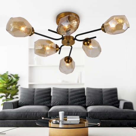 Нарушена упаковка! <401921> Потолочная люстра Rivoli Melanthe 3125-306 (Б0054853)