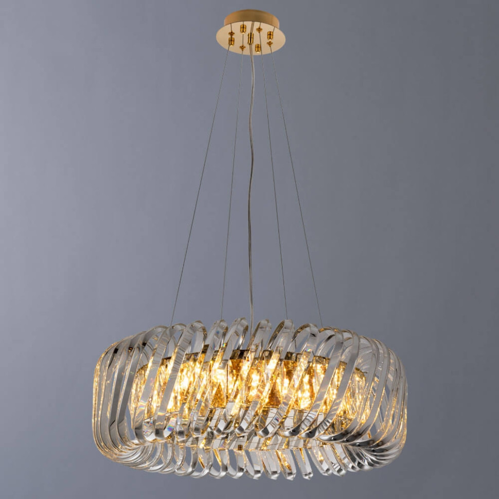 Подвесная люстра со светодиодными лампочками E14 , комплект от Lustrof. №240824-622876, цвет бронза - фото 4