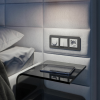 Розетка с заземлением и со шторками и USB, без рамки Werkel белый W1171701