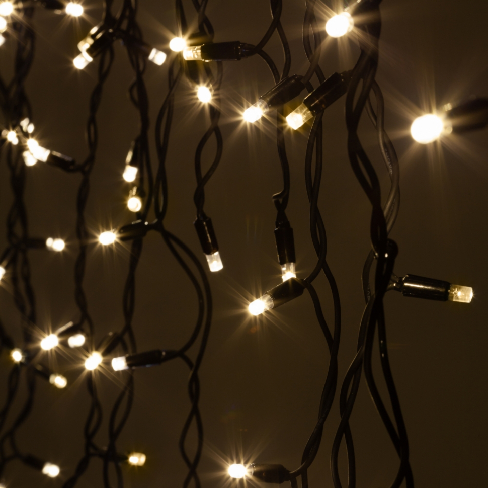 Гирлянда ЭРА ERAPS-NK10 светодиодная новогодняя нить уличная 10 м тёплый белый свет 100 LED Б0051888 2992₽