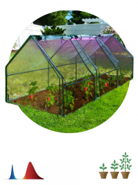 Нарушена упаковка! <743957> Теплица GREEN APPLE GA-House-max со светильниками в комплекте, 2700х900х900 мм, 3 отсека (Б0063904)