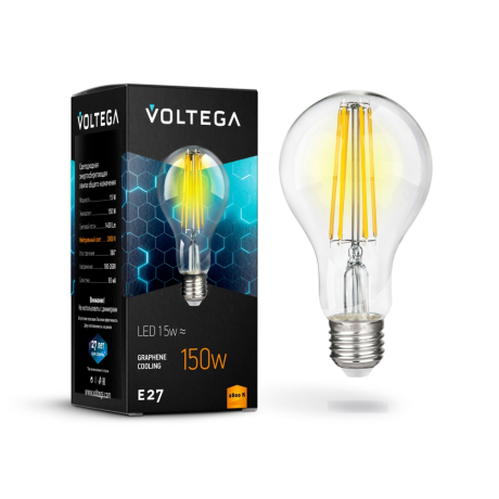 Лампа светодиодная Voltega General purpose bulb E27 15Вт 2800K 7104 