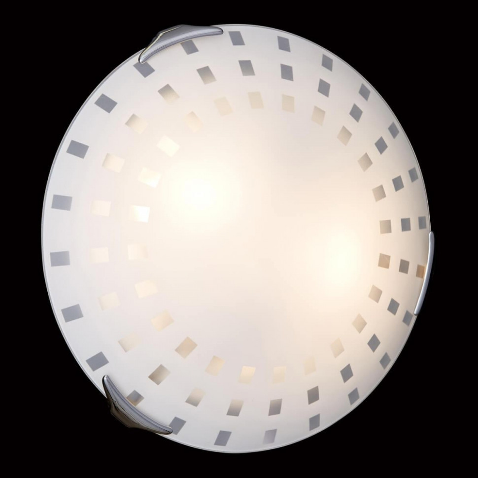 Настенно-потолочный светильник Sonex Quadro с лампочками 262+Lamps E27 P45, цвет хром 262+Lamps E27 P45 - фото 4