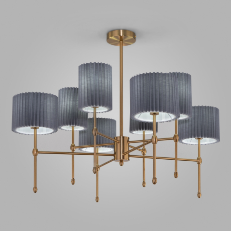 Люстра на штанге с тканевыми абажурами Eurosvet Notturno 60162/8 (a065666) 