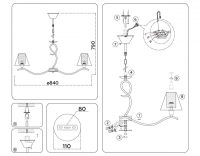 Подвесная люстра Ambrella Light HIGH LIGHT LH57083