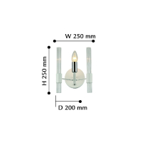 Бра на стену со светодиодными лампами, комплект от Lustrof. №152983-618025
