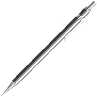 Нарушена упаковка! <653886> Карандаш механический 0,5 мм, HB, BRAUBERG "CHROME", металлический корпус, 181977 (181977)