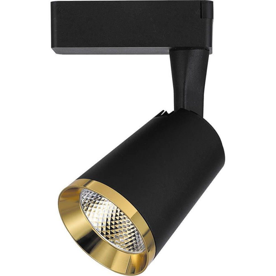 Однофазный LED светильник 12W 4000К для трека Feron AL111 32450, цвет черный - фото 1