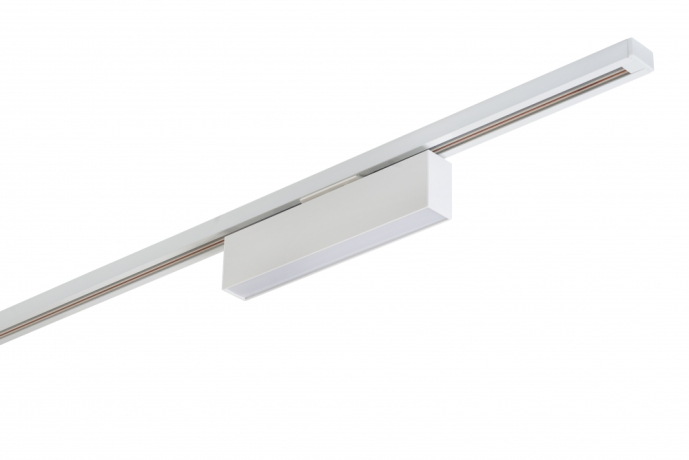 Однофазный LED светильник 10W 3000К для трека Denkirs DK6430-WH 