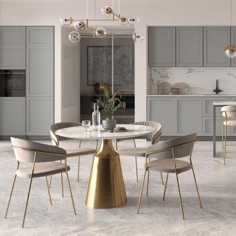 Стул Turin латте с золотыми ножками Bradex Home 761625