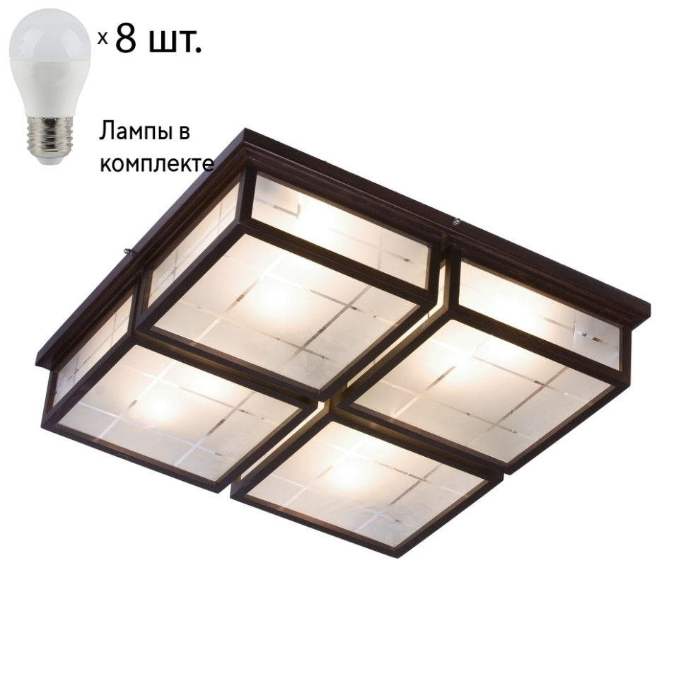 Потолочный светильник с лампочками Velante 548-727-08Lamps 20837₽