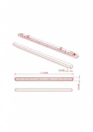 Линейный светодиодный светильник Эра -0-40K-048 (259579)