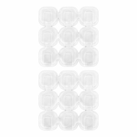 Нарушена упаковка!  <672483> Крючки самоклеящиеся для гирлянд и проводов 1,5х1,5см, КОМПЛЕКТ 18 шт., LAIMA Home, 608795 (608795)