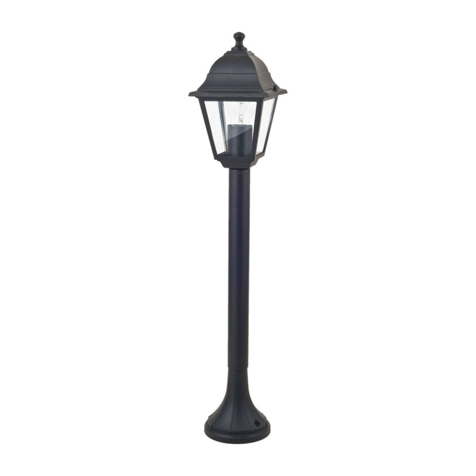 Уличный фонарный столб Favourite Leon с лампочкой 1812-1F+Lamps E27 P45, цвет черный 1812-1F+Lamps E27 P45 - фото 2