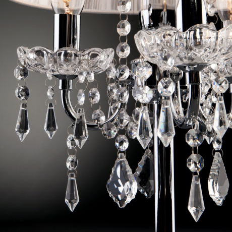 Настольная лампа декоративная Eurosvet Allata 2045/3T хром/белый настольная лампа 