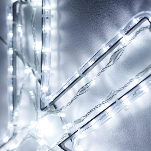 Светодиодная фигура Снежинка холодный свет Ardecoled ARD-Snowflake-M11-1250x1200-604Led White (34260), цвет белый - фото 2