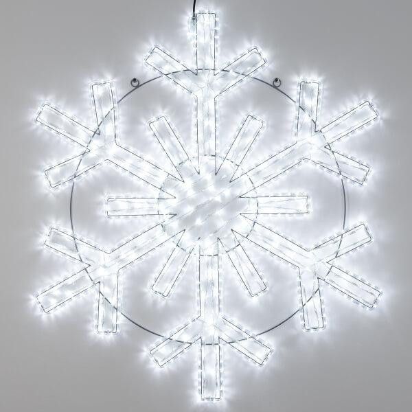 Светодиодная фигура Снежинка холодный свет Ardecoled ARD-Snowflake-M11-1250x1200-604Led White (34260), цвет белый - фото 4