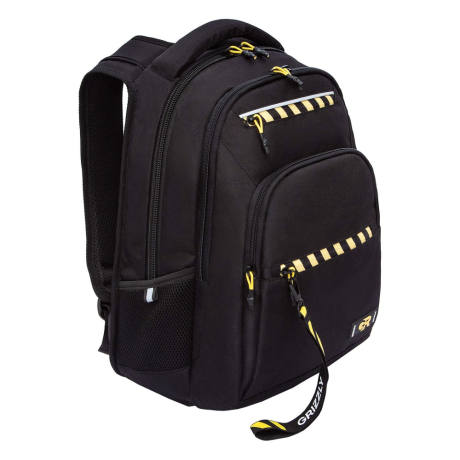 Нарушена упаковка!  <796765> Рюкзак GRIZZLY школьный, анатомическая спинка, 2 отделения, для мальчиков, "STRIPES", 43х31х20 см, RU-531-4/1 (274214)