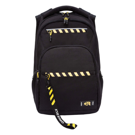 Нарушена упаковка!  <796765> Рюкзак GRIZZLY школьный, анатомическая спинка, 2 отделения, для мальчиков, "STRIPES", 43х31х20 см, RU-531-4/1 (274214)