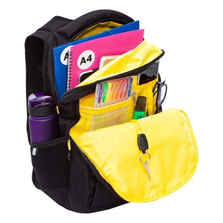 Нарушена упаковка!  <796765> Рюкзак GRIZZLY школьный, анатомическая спинка, 2 отделения, для мальчиков, "STRIPES", 43х31х20 см, RU-531-4/1 (274214)