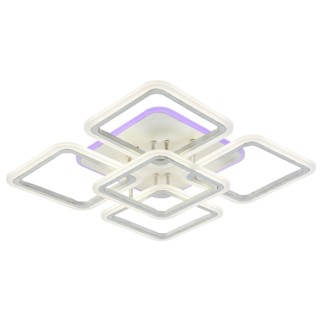 Нарушена упаковка! <334029> Светодиодная диммируемая люстра с ПДУ Profit Light 8075/4+1 PGD 140W+10W RGB