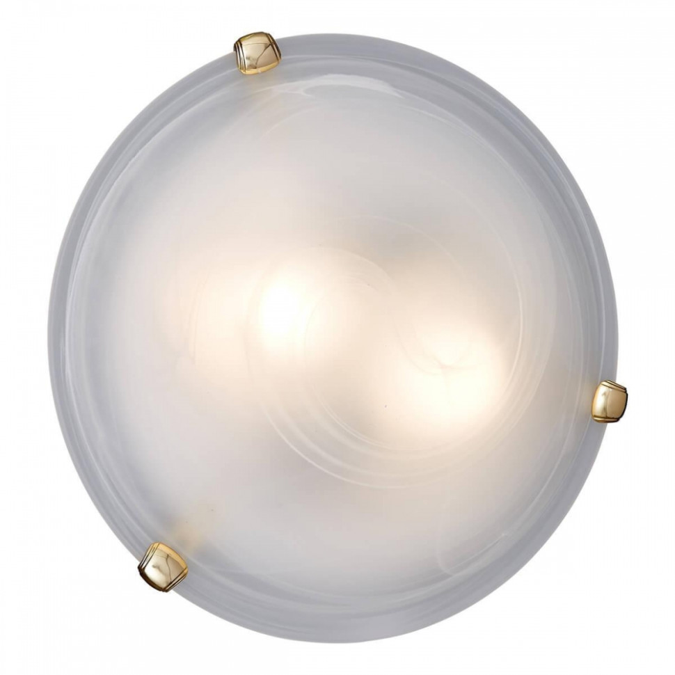 Настенно-потолочный светильник Sonex Duna с лампочками 253 золото+Lamps E27 P45, цвет белый 253 золото+Lamps E27 P45 - фото 2
