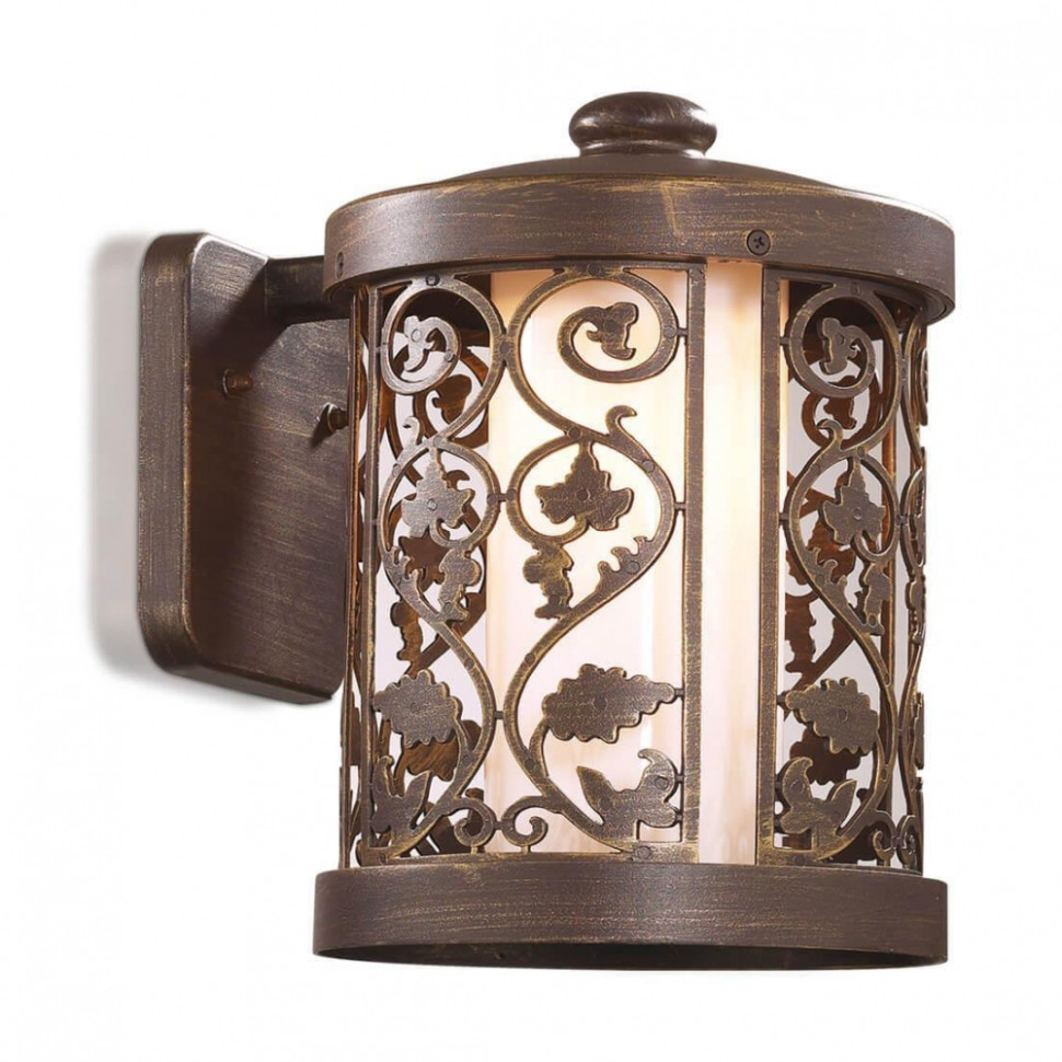 Настенный уличный светильник со светодиодной лампочкой E27, комплект от Lustrof. №11844-624425, цвет коричневый - фото 1