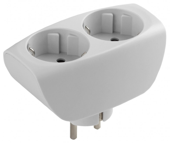 Сетевой разветвитель ЭРА -2e-W 169755