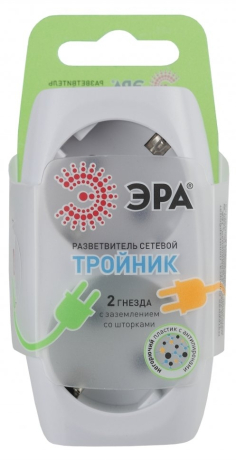 Сетевой разветвитель ЭРА -2e-W 169755