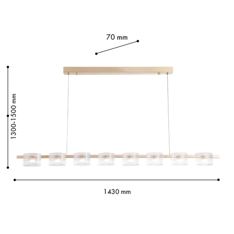 Подвесной светильник Favourite Ori 4248-8P 