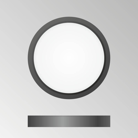 Светодиодный настенно-потолочный ультратонкий светильник Citilux Бейсик CL738121N Черный 