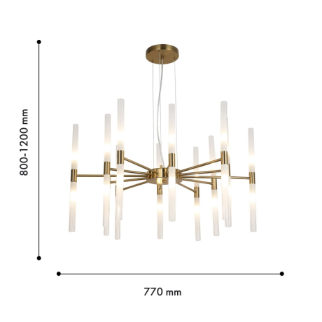 Люстра подвесная с Led лампочками в комплекте F-Promo 4196-20P+Lamps 