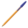 Нарушена упаковка!  <201394> Ручка шариковая BIC "Orange", СИНЯЯ, корпус оранжевый, узел 0,8 мм, линия письма 0,3 мм, 8099221 (140057)