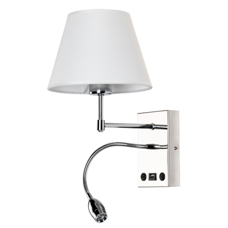 Нарушена упаковка!  <240851> Бра с LED подсветкой и USB-портом Arte Lamp Elba A2581AP-2CC